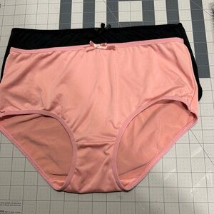 Adrienne‎ Vittadini women’s size one X nylon panties two pack with cotton crotch
